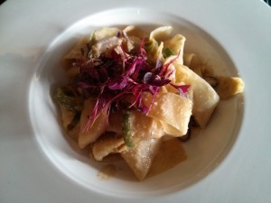Green papaya pappardelle