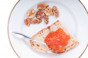 Bread and pumpkin jam